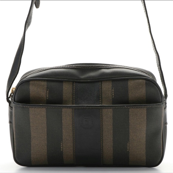 Fendi Crossbody Pequin Bag in Coated Canvas - Picture 2 of 14